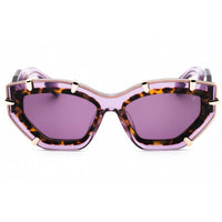 Philipp Plein Women's Sunglasses - Gloss Transparent Lilac Cat Eye | SPP099V 06PF ,