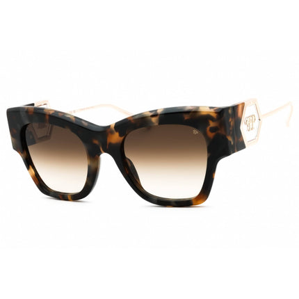 Philipp Plein Women's Sunglasses - Grey/Green/Yellow Kaki Havana Frame | SPP120M 0KHA ,