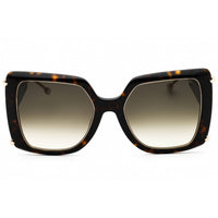 Philipp Plein Women's Sunglasses - Glossy Dark Havana Oversized Frame | SPP121S 0722 ,