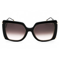 Philipp Plein Women's Sunglasses - Glossy Black Plastic Oversized Frame | SPP121S 0700 ,