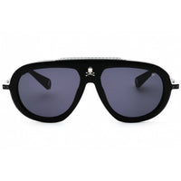 Philipp Plein Men's Sunglasses - Sandblast/Matte Black/Silver Frame | SPP151W 0703 ,