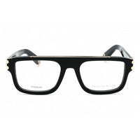 Philipp Plein Men's Eyeglasses - Shiny Black Plastic Rectangular Frame | VPP021V 0700 ,