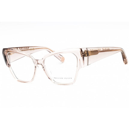 Philipp Plein Women's Eyeglasses - Transparent Beige Full Rim Cat Eye | VPP100 07T1 ,
