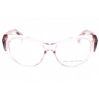 Philipp Plein Women's Eyeglasses - Transparent Pink Full Rim Cat Eye | VPP101 06MH ,