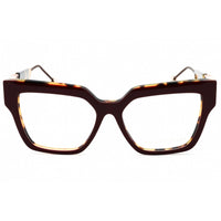 Philipp Plein Women's Eyeglasses - Bordeaux Havana Full Rim Cat Eye | VPP165S 0U86 ,