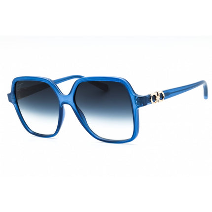 Salvatore Ferragamo Women's Sunglasses - Opaline Blue Full Rim Square | SF1083S 423 ,