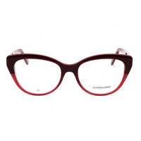 Salvatore Ferragamo Women's Eyeglasses - Burgundy Acetate Cat Eye Frame | SF2970 601 ,