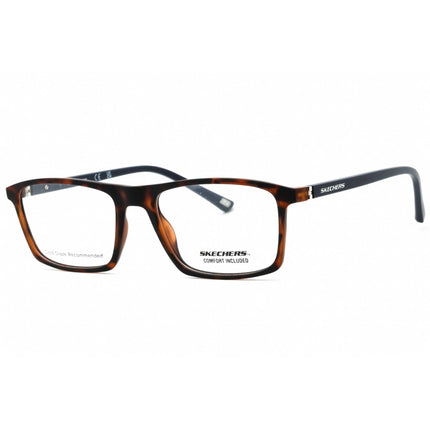 Skechers Men's Eyeglasses - Dark Havana Full Rim Rectangular Shape Frame | SE3302 052 ,