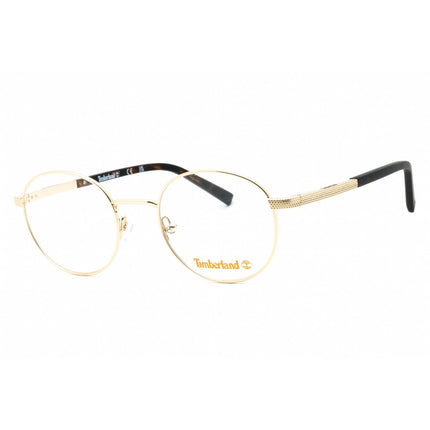 Timberland Men's Eyeglasses - Pale Gold Metal Full Rim Round Shape Frame | TB1724 032 ,