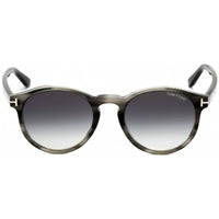 Tom Ford Unisex Sunglasses - Grey Acetate Full Rim Round Shape Frame | FT0591 20B ,