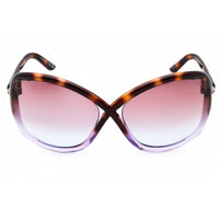 Tom Ford Women's Sunglasses - Havana/Other Plastic Full Rim Oversized | FT1068 56Z ,