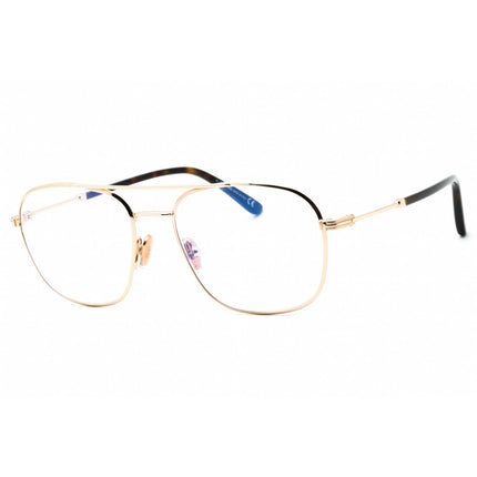 Tom Ford Men's Eyeglasses - Shiny Rose Gold Full Rim Navigator Frame | FT5830-B 028 ,