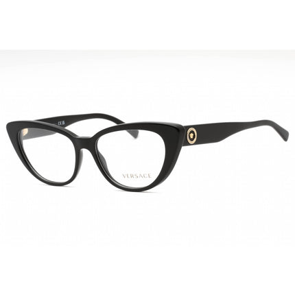 Versace Women's Eyeglasses - Black Plastic Full Rim Cat Eye Shape Frame | 0VE3286 GB1 ,