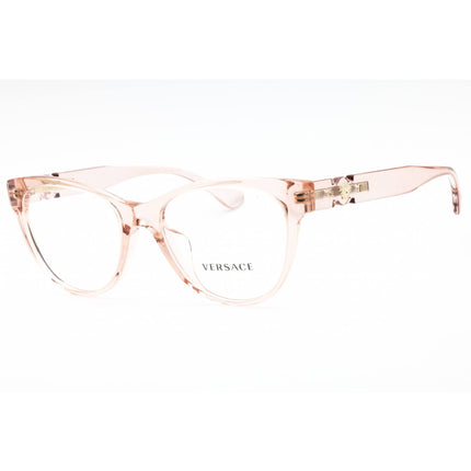 Versace Women's Eyeglasses - Transparent Pink Plastic Cat Eye Frame | 0VE3304F 5339 ,