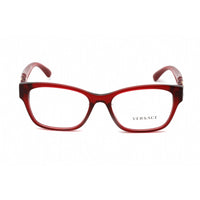 Versace Men's Eyeglasses - Transparent Red Plastic Full Rim Cat Eye | 0VE3306F 388 ,