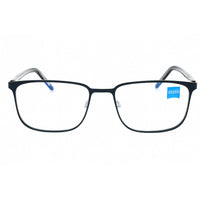 Zeiss Men's Eyeglasses - Matte Navy Metal Full Rim Rectangular Frame | ZS22400 410 ,