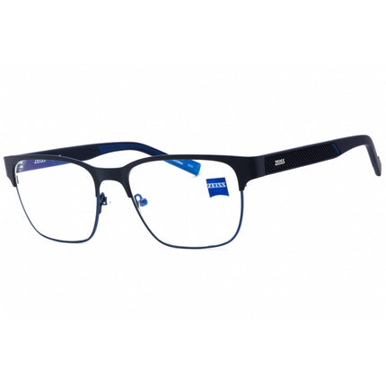 Zeiss Men's Eyeglasses - Matte Blue Metal Full Rim Rectangular Frame | ZS22403 401 ,
