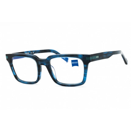Zeiss Men's Eyeglasses - Blue Horn Acetate Full Rim Square Shape Frame | ZS22522 462 ,