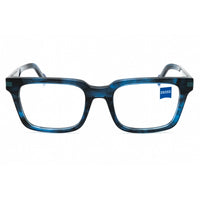 Zeiss Men's Eyeglasses - Blue Horn Acetate Full Rim Square Shape Frame | ZS22522 462 ,