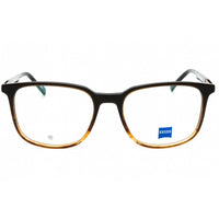 Zeiss Men's Eyeglasses - Brown/Caramel Horn Acetate Square Shape Frame | ZS22524 217 ,