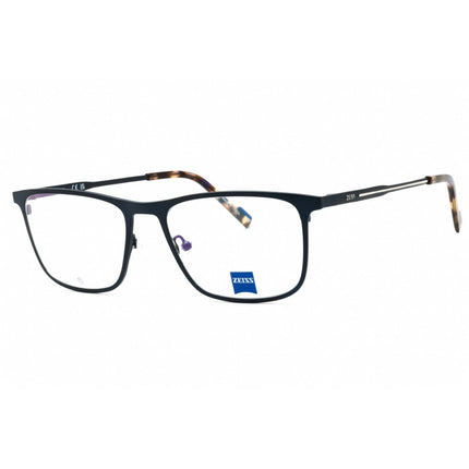Zeiss Men's Eyeglasses - Satin Blue Metal Full Rim Rectangular Frame | ZS23126 403 ,