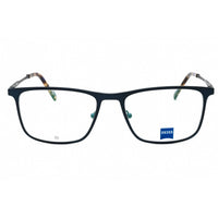 Zeiss Men's Eyeglasses - Satin Blue Metal Full Rim Rectangular Frame | ZS23126 403 ,