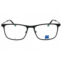 Zeiss Men's Eyeglasses - Matte Black Metal Full Rim Rectangular Frame | ZS23126 002 ,