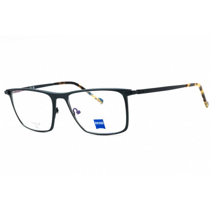 Zeiss Men's Eyeglasses - Satin Avio Metal Full Rim Rectangular Frame | ZS23140 405 ,