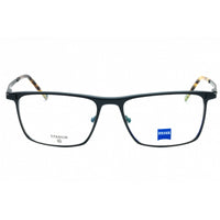 Zeiss Men's Eyeglasses - Satin Avio Metal Full Rim Rectangular Frame | ZS23140 405 ,