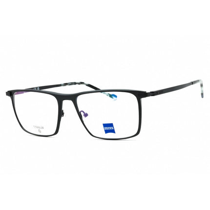 Zeiss Men's Eyeglasses - Matte Black Metal Full Rim Rectangular Frame | ZS23140 002 ,