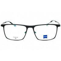 Zeiss Men's Eyeglasses - Matte Black Metal Full Rim Rectangular Frame | ZS23140 002 ,