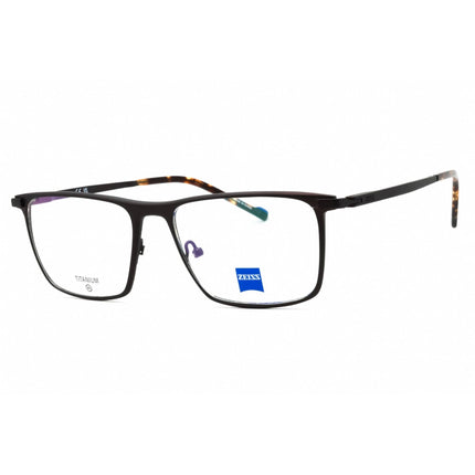 Zeiss Men's Eyeglasses - Satin Brown Metal Full Rim Rectangular Frame | ZS23140 203 ,