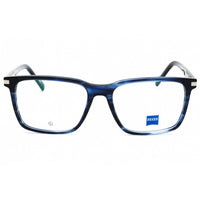Zeiss Men's Eyeglasses - Striped Blue Acetate Full Rim Square Frame | ZS23533 463 ,