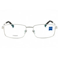 Zeiss Men's Eyeglasses - Light Gunmetal Titanium Full Rim Rectangular | ZS40004 022 ,
