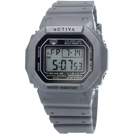Invicta Unisex Watch - Activa Digital Dial Grey Silicone Strap | ACW424-001 ,