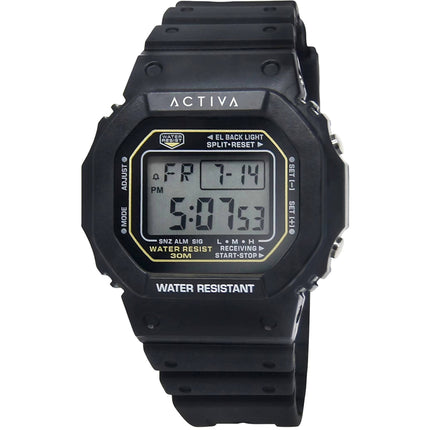 Invicta Unisex Watch - Activa Digital Dial Black Silicone Strap | ACW424-002 ,