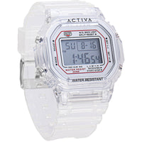 Invicta Unisex Watch - Activa Digital White Dial Transparent Strap | ACW424-005 ,