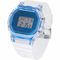 Invicta Unisex Watch - Activa Digital Blue Dial Transparent Strap | ACW424-007 ,