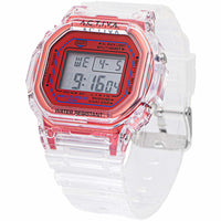 Invicta Unisex Watch - Activa Digital Red Dial Transparent Strap | ACW424-009 ,