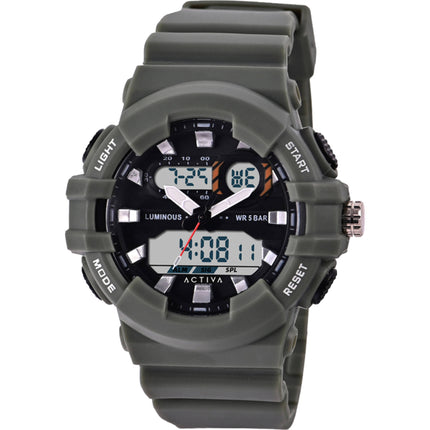 Invicta Unisex Watch - Activa Alarm Analog-Digital Dial Green Strap | ACW496-003 ,