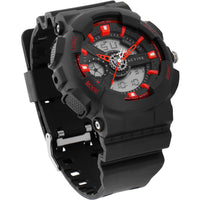 Invicta Unisex Watch - Activa Alarm Black Rubber Strap Analog-Digital | ACW498-001 ,