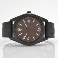 Victorinox Swiss Army Men's Watch - Garrison Brown Dial Black Strap Date | 26077.CB ,