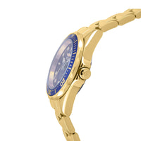 Invicta Men's Yellow Gold Steel Watch - Pro Diver Quartz Blue Dial Date | 8937 ,