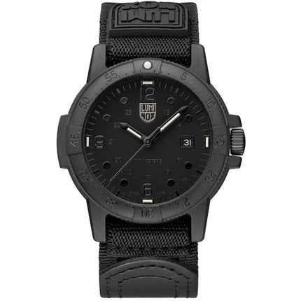 Luminox Men's Watch G Sea Bass Black Dial Velcro Fast Strap Date X2.2001.BO.F ,
