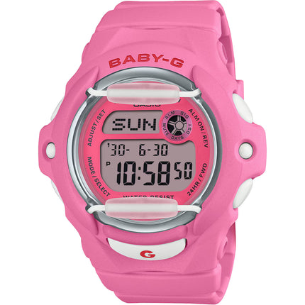 Casio Women's Watch Baby-G World Time Pink and Grey Digi Dial Strap BG-169CH-4CR ,