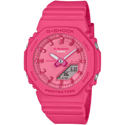 Casio Women's Watch G-Shock Pink and Grey Dial Analog-Digital GMA-P2100PP-4ACR ,
