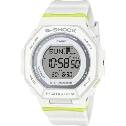 Casio Women's Watch G-Shock White Resin Strap Grey Digital Dial GMD-B300SC-7CR ,