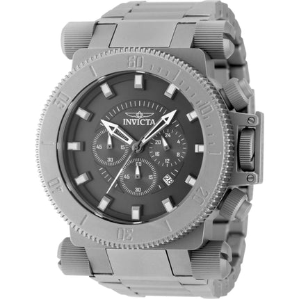 Invicta Men's Watch Coalition Forces Quartz Chrono Black Dial Bracelet 48221 ,