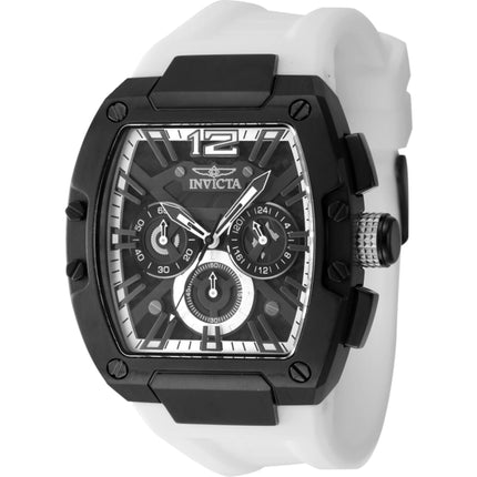Invicta Men's Watch Invicta Racing Chronograph Silver and Black Dial Strap 48477 ,