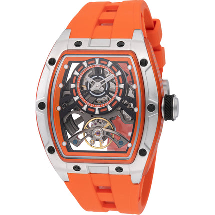 Invicta Men's Watch S1 Rally Automatic Orange Silicone Strap Chronograph 49034 ,